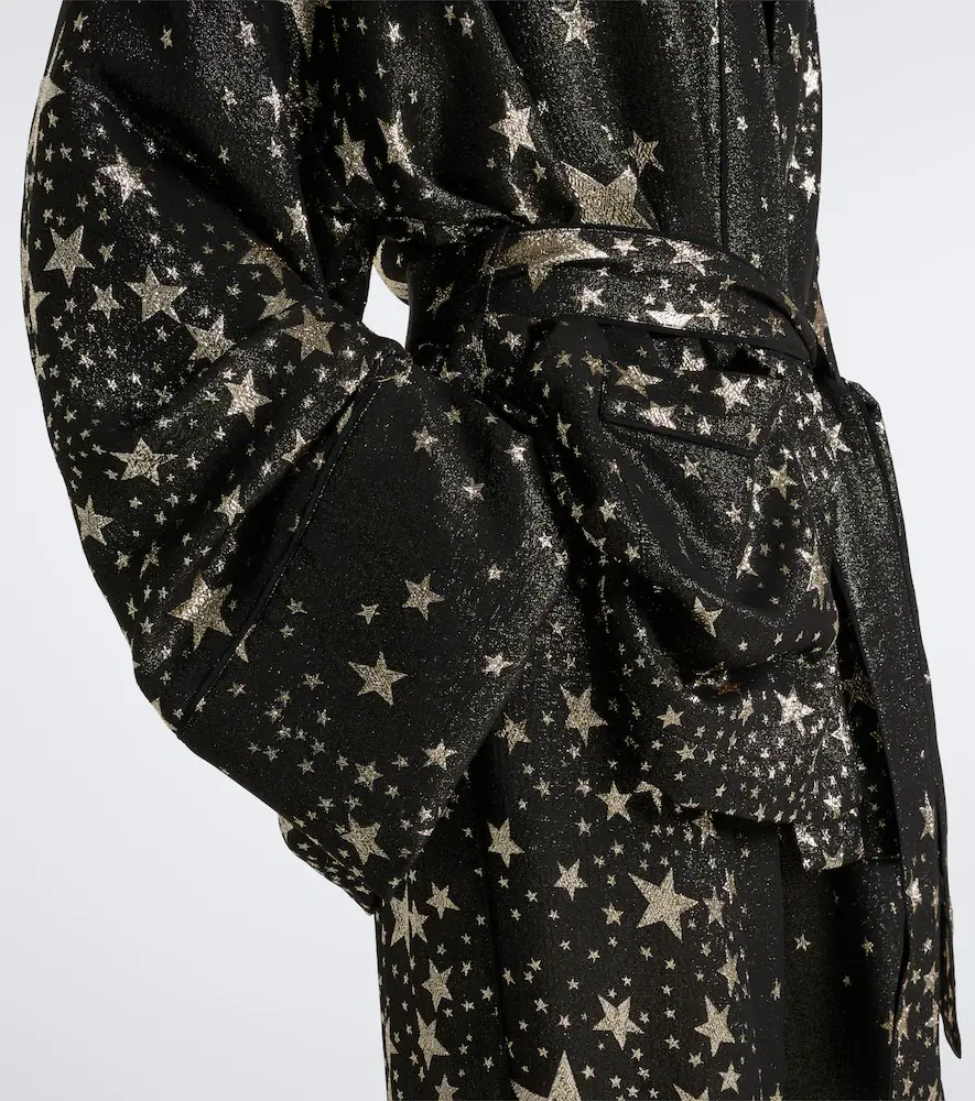 Dolce & Gabbana Silk-blend jacquard lamé wrap top | Thumbnail 3 Dolce & Gabbana Silk-blend jacquard lamé wrap top | Thumbnail 3