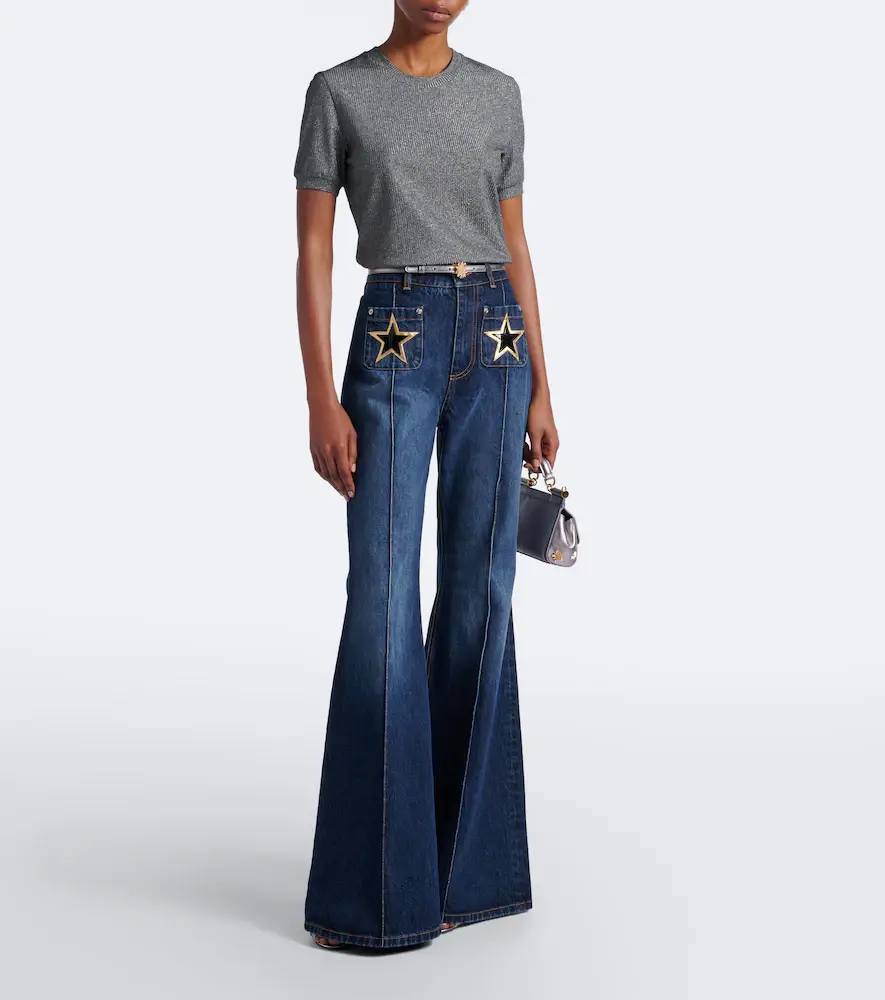 Dolce & Gabbana Faded patch-appliqué flared jeans | Thumbnail 5 Dolce & Gabbana Faded patch-appliqué flared jeans | Thumbnail 5