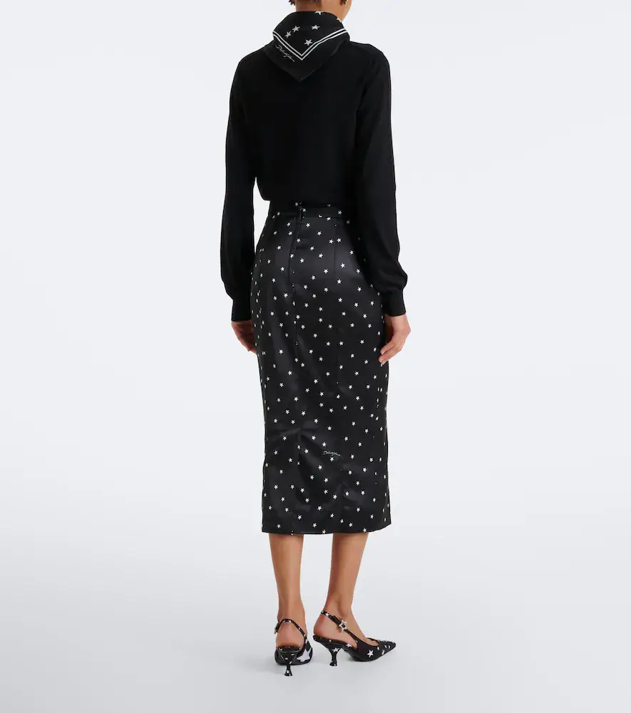 Dolce & Gabbana Printed satin pencil skirt | Thumbnail 4 Dolce & Gabbana Printed satin pencil skirt | Thumbnail 4