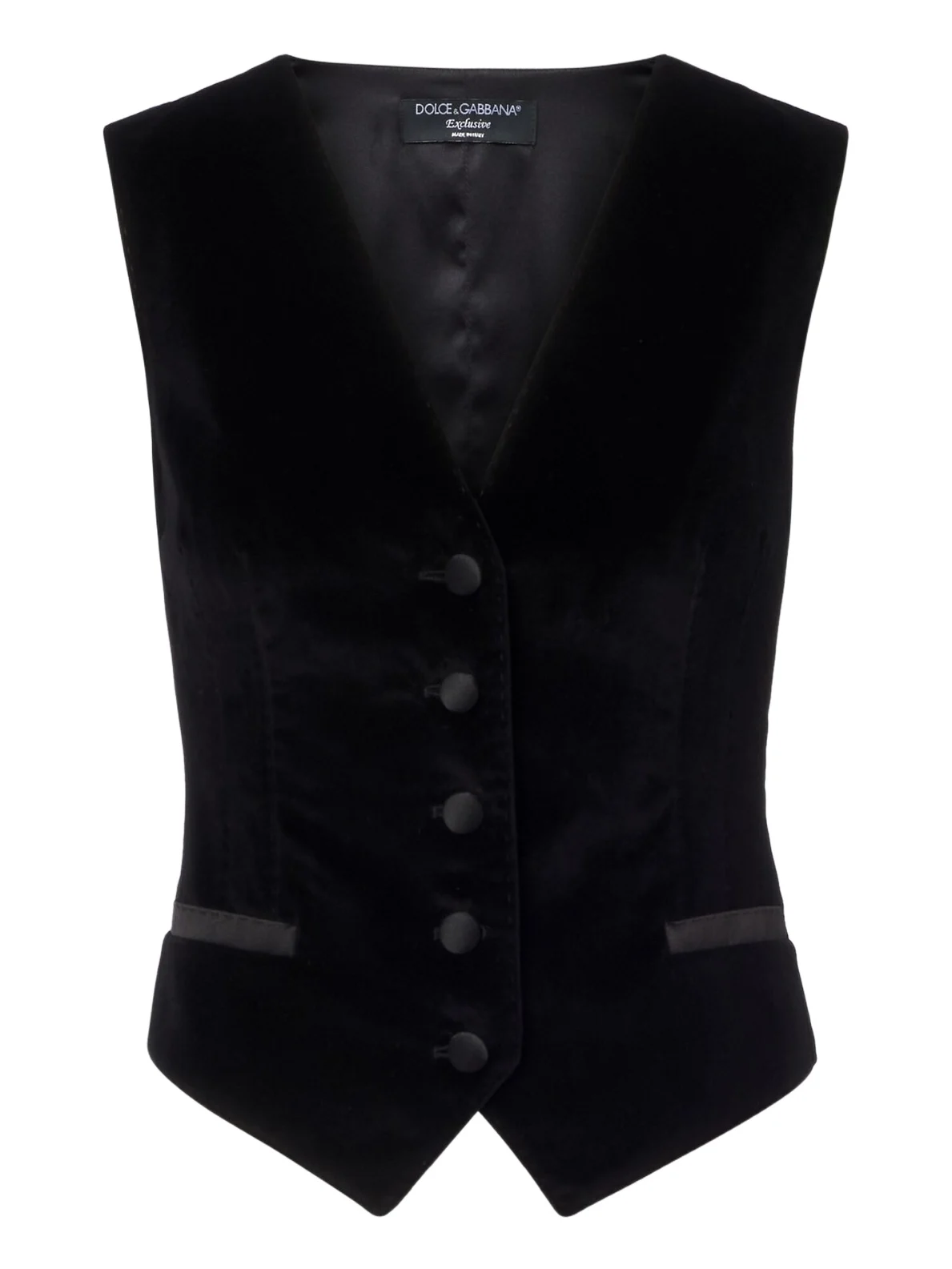 Dolce & Gabbana Cotton and silk-blend velvet vest