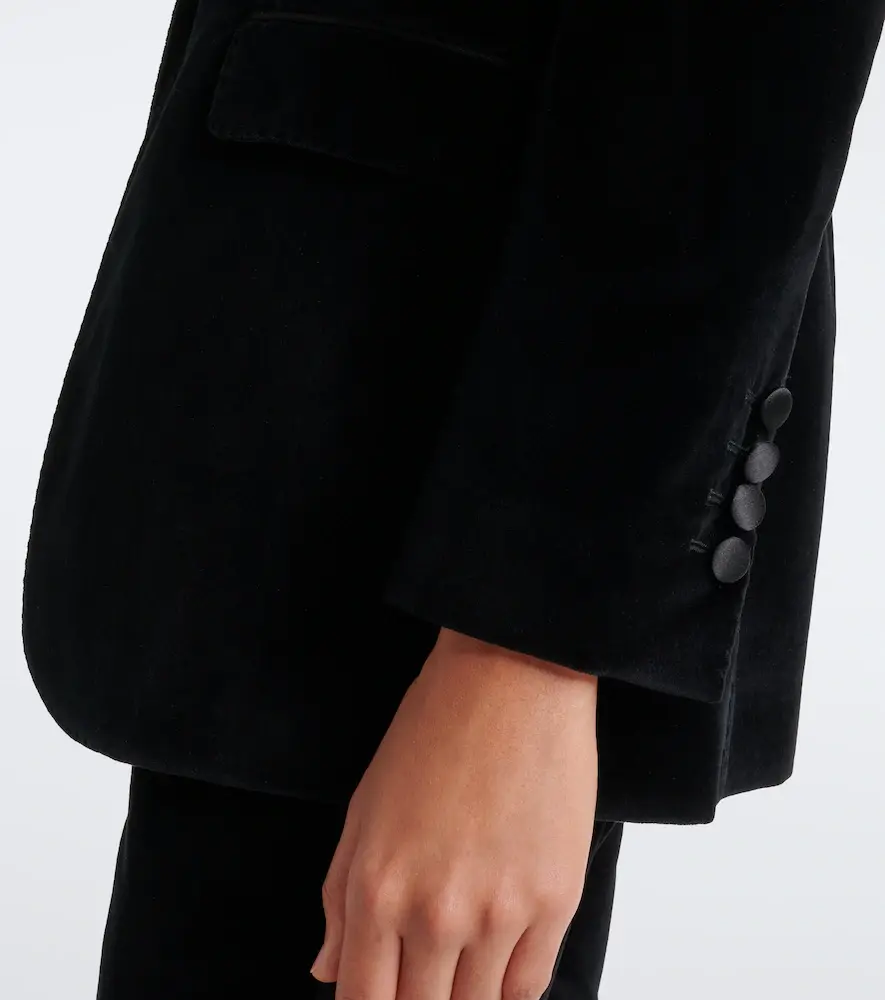Dolce & Gabbana Cotton and silk-blend velvet tuxedo jacket | Thumbnail 5