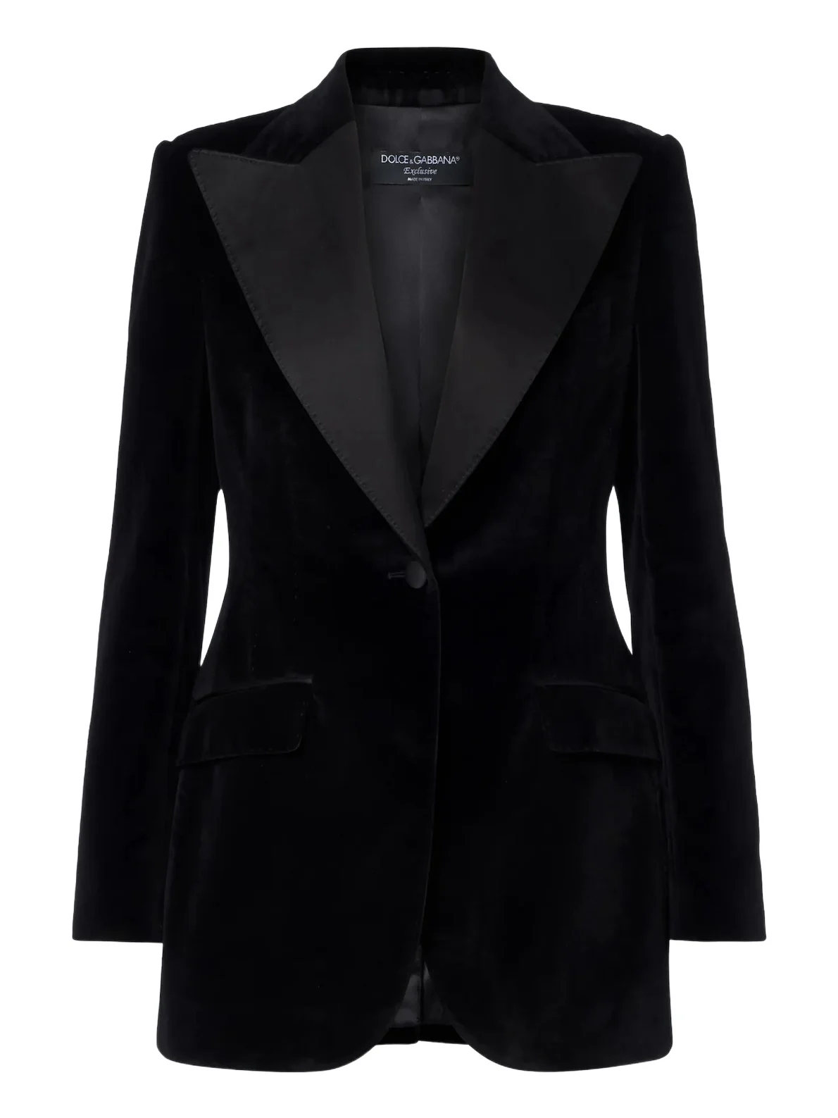Cotton and silk-blend velvet tuxedo jacket Cotton and silk-blend velvet tuxedo jacket