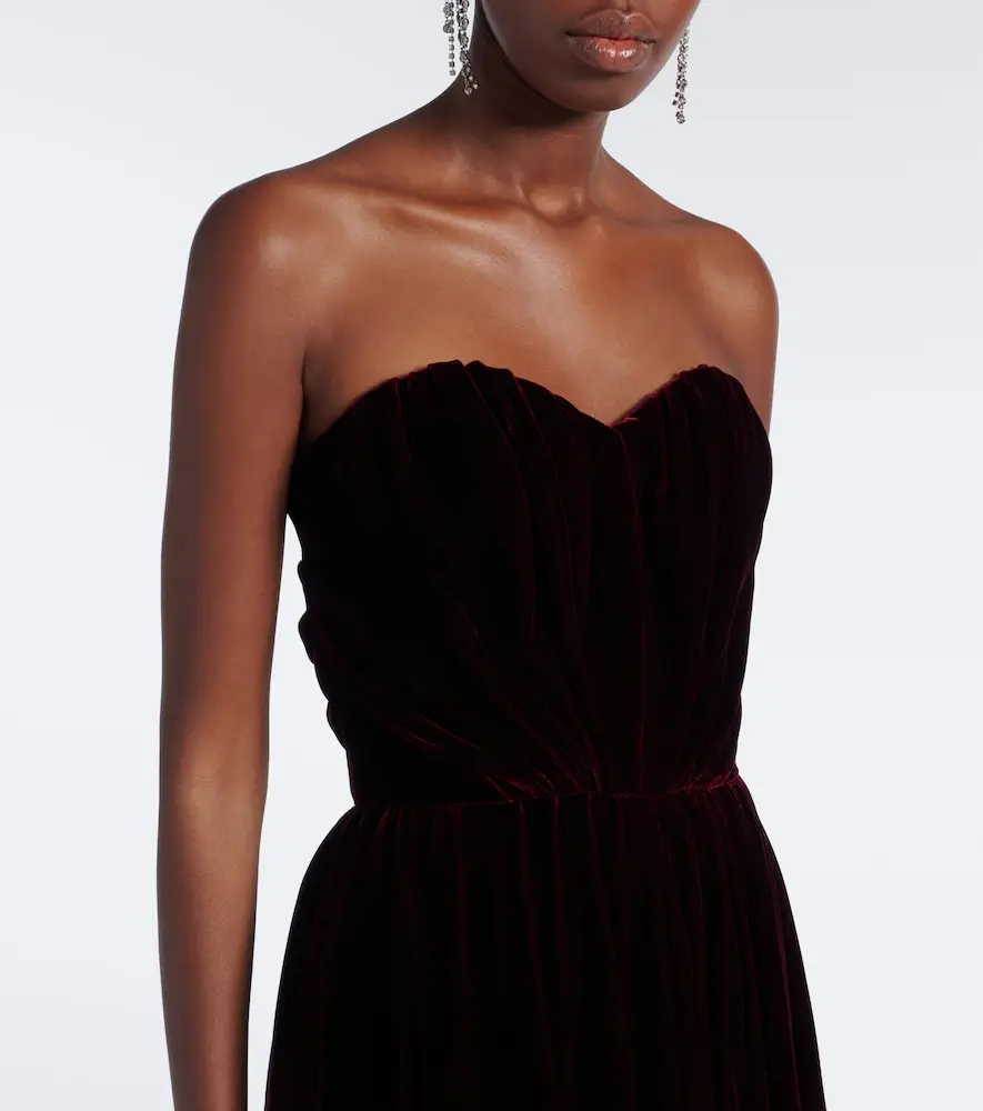 Dolce & Gabbana Velvet bustier dress | Thumbnail 4 Dolce & Gabbana Velvet bustier dress | Thumbnail 4