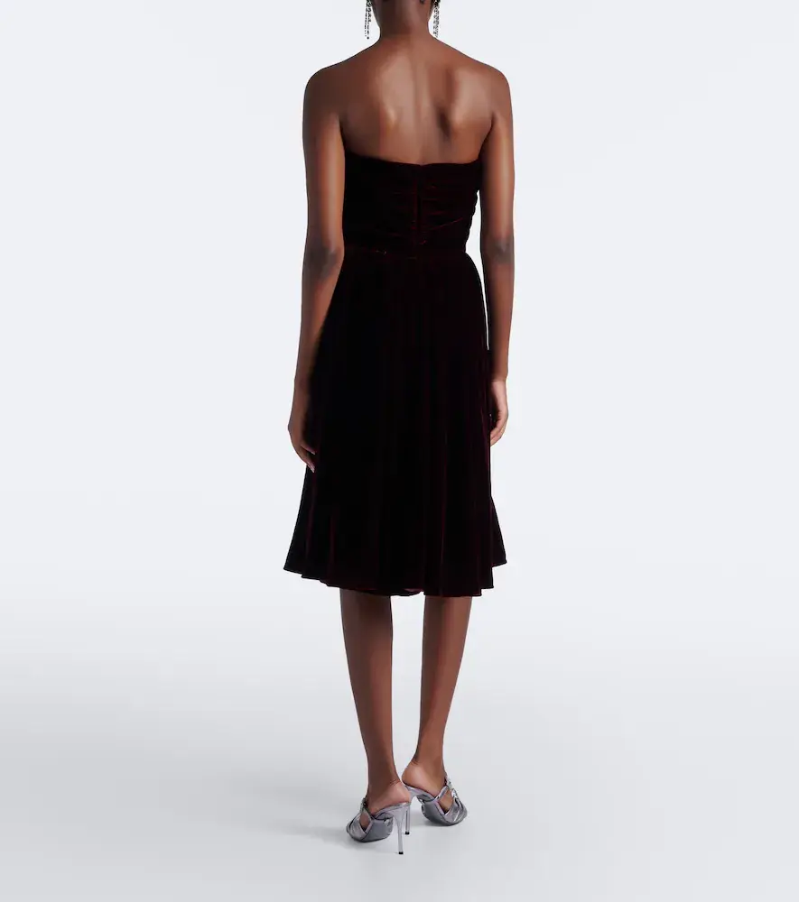 Dolce & Gabbana Velvet bustier dress | Thumbnail 5 Dolce & Gabbana Velvet bustier dress | Thumbnail 5