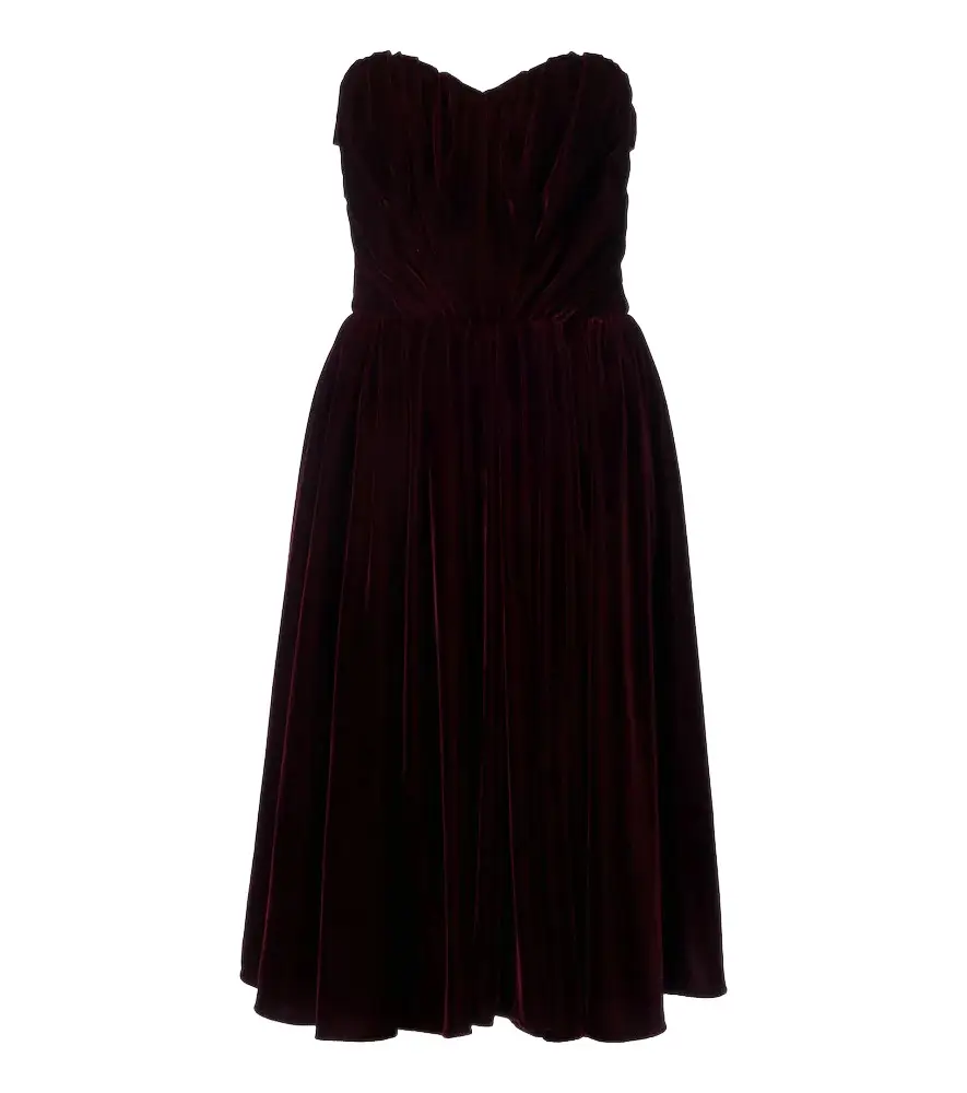 Dolce & Gabbana Velvet bustier dress