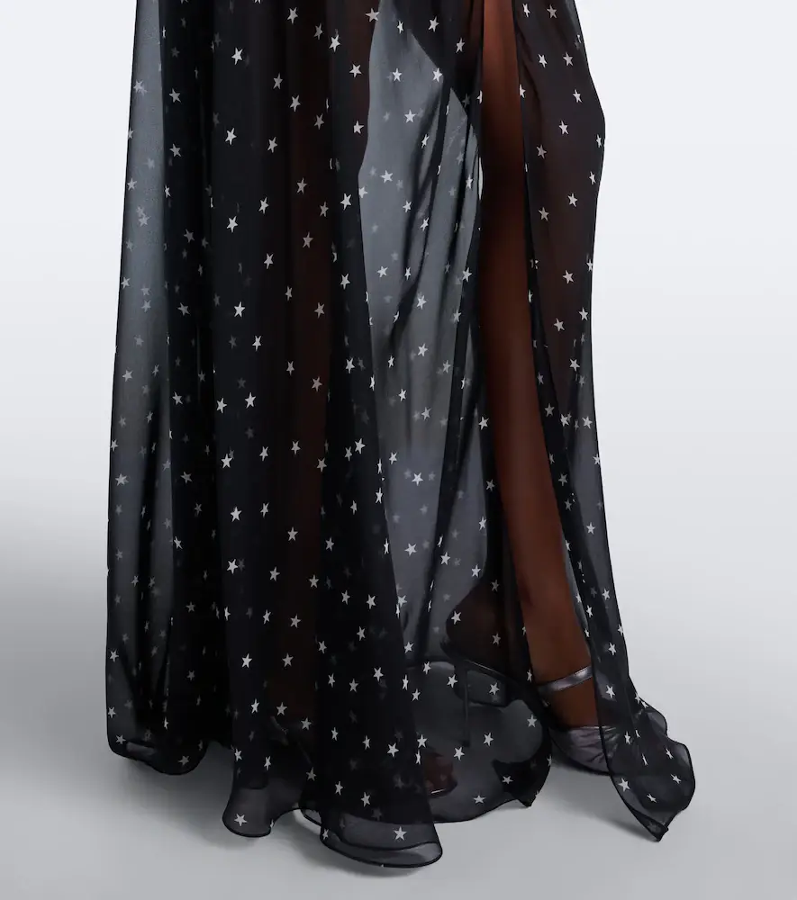 Dolce & Gabbana Embellished sheer silk chiffon maxi dress | Thumbnail 3 Dolce & Gabbana Embellished sheer silk chiffon maxi dress | Thumbnail 3