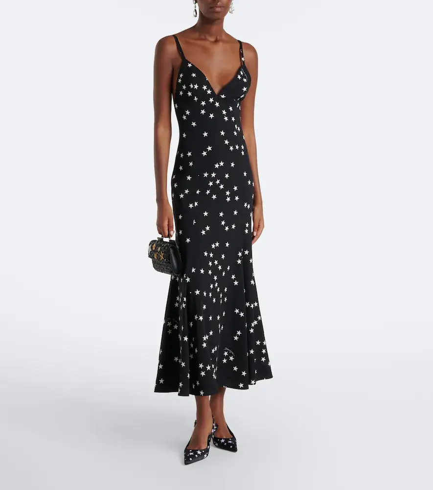Dolce & Gabbana Printed silk-blend midi dress | Thumbnail 2