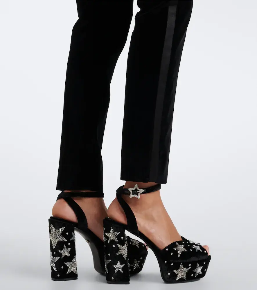Dolce & Gabbana Cotton and silk velvet slim pants | Thumbnail 2 Dolce & Gabbana Cotton and silk velvet slim pants | Thumbnail 2