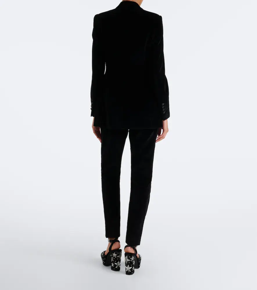 Dolce & Gabbana Cotton and silk velvet slim pants | Thumbnail 5 Dolce & Gabbana Cotton and silk velvet slim pants | Thumbnail 5