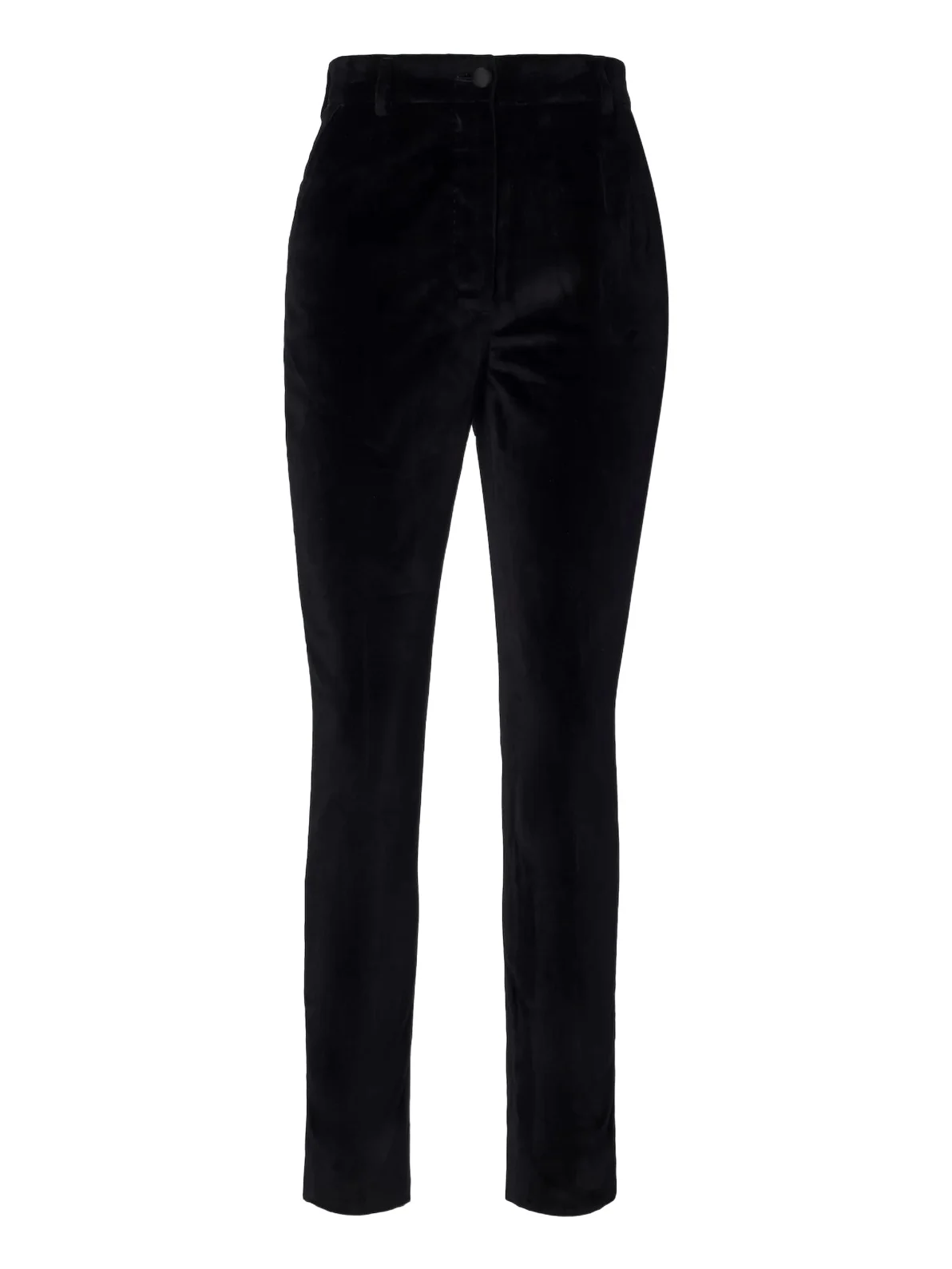 Dolce & Gabbana Cotton and silk velvet slim pants