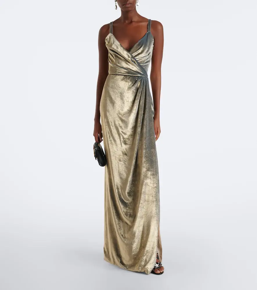 Dolce & Gabbana Velvet maxi dress | Thumbnail 4 Dolce & Gabbana Velvet maxi dress | Thumbnail 4
