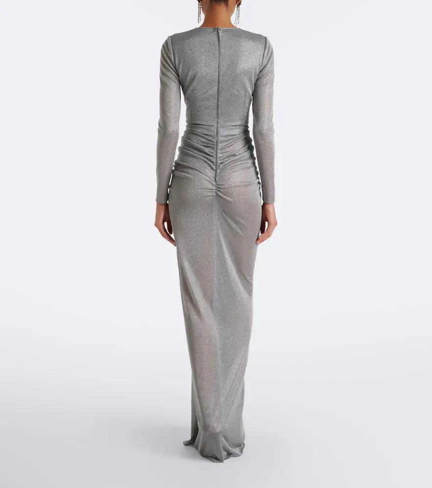 Dolce & Gabbana Draped lamé gown | Thumbnail 4