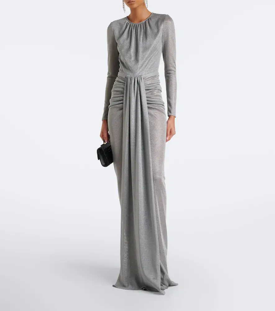 Dolce & Gabbana Draped lamé gown | Thumbnail 5