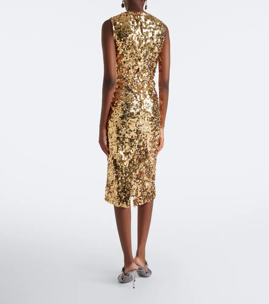 Dolce & Gabbana Sequined midi dress | Thumbnail 4