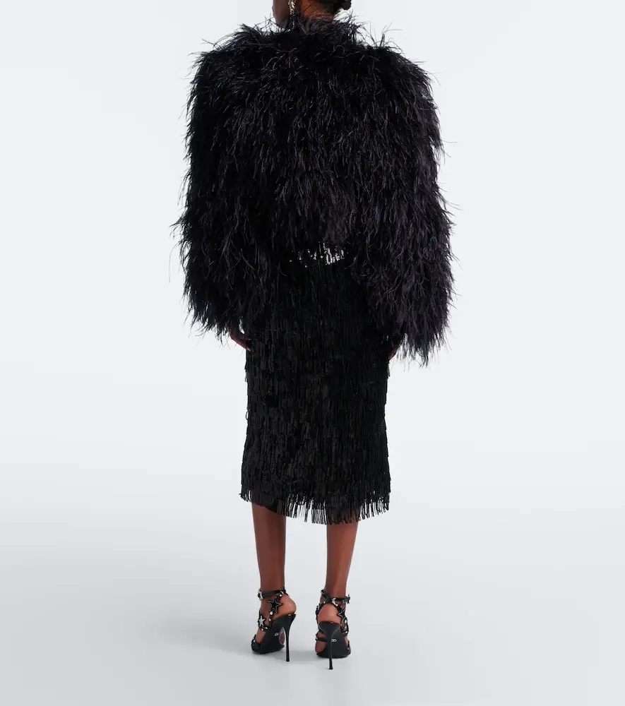 Dolce & Gabbana Fringed sequined midi skirt | Thumbnail 2 Dolce & Gabbana Fringed sequined midi skirt | Thumbnail 2