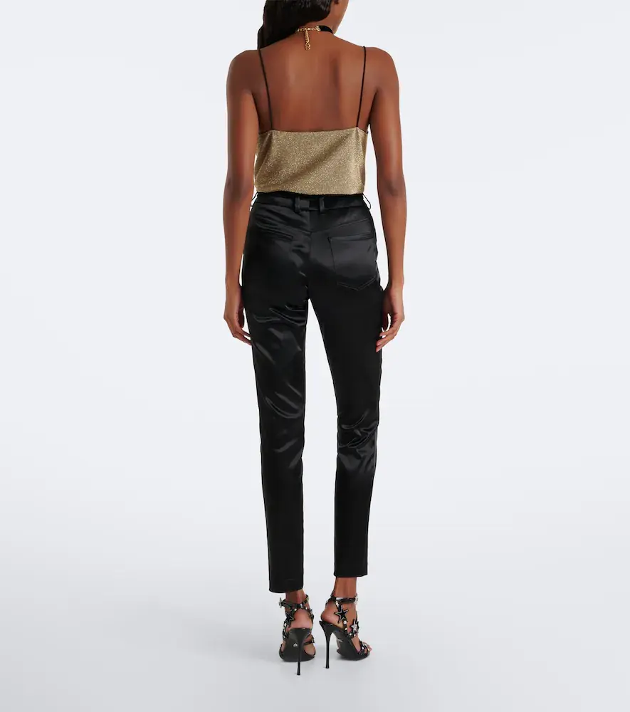 Dolce & Gabbana Satin slim pants | Thumbnail 3 Dolce & Gabbana Satin slim pants | Thumbnail 3