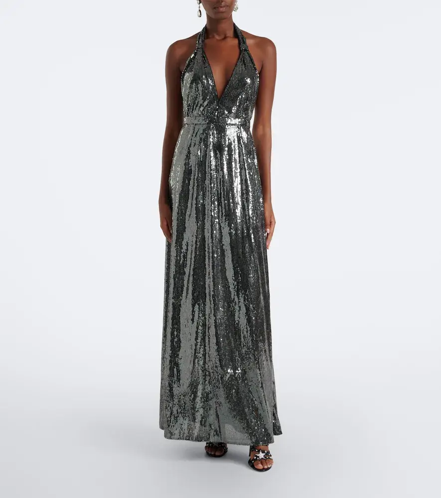 Dolce & Gabbana Sequined halterneck gown | Thumbnail 2