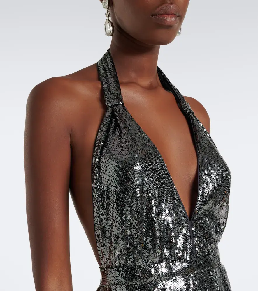 Dolce & Gabbana Sequined halterneck gown | Thumbnail 3