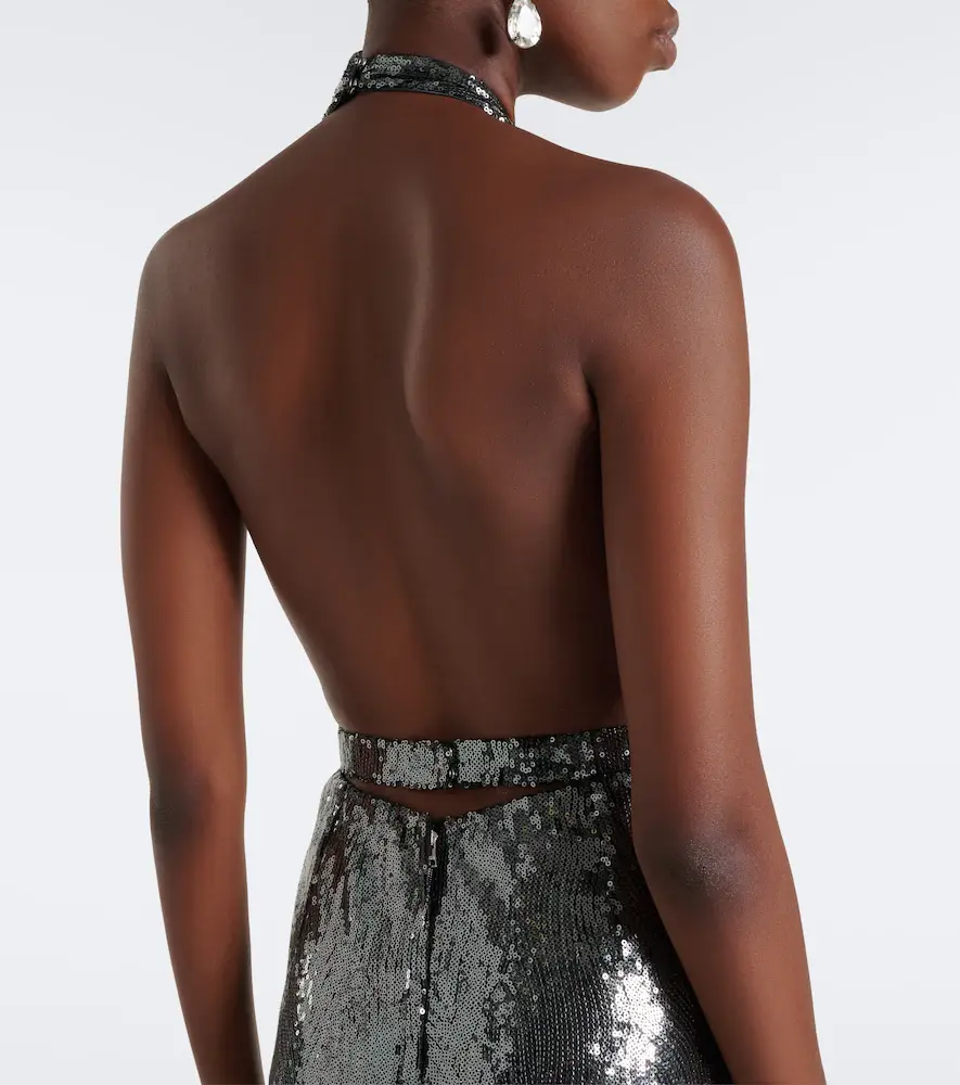 Dolce & Gabbana Sequined halterneck gown | Thumbnail 6