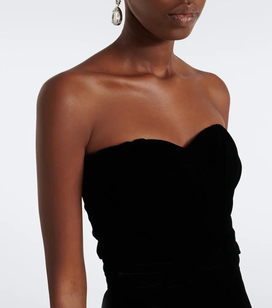 Dolce & Gabbana Velvet bustier gown | Thumbnail 3 Dolce & Gabbana Velvet bustier gown | Thumbnail 3