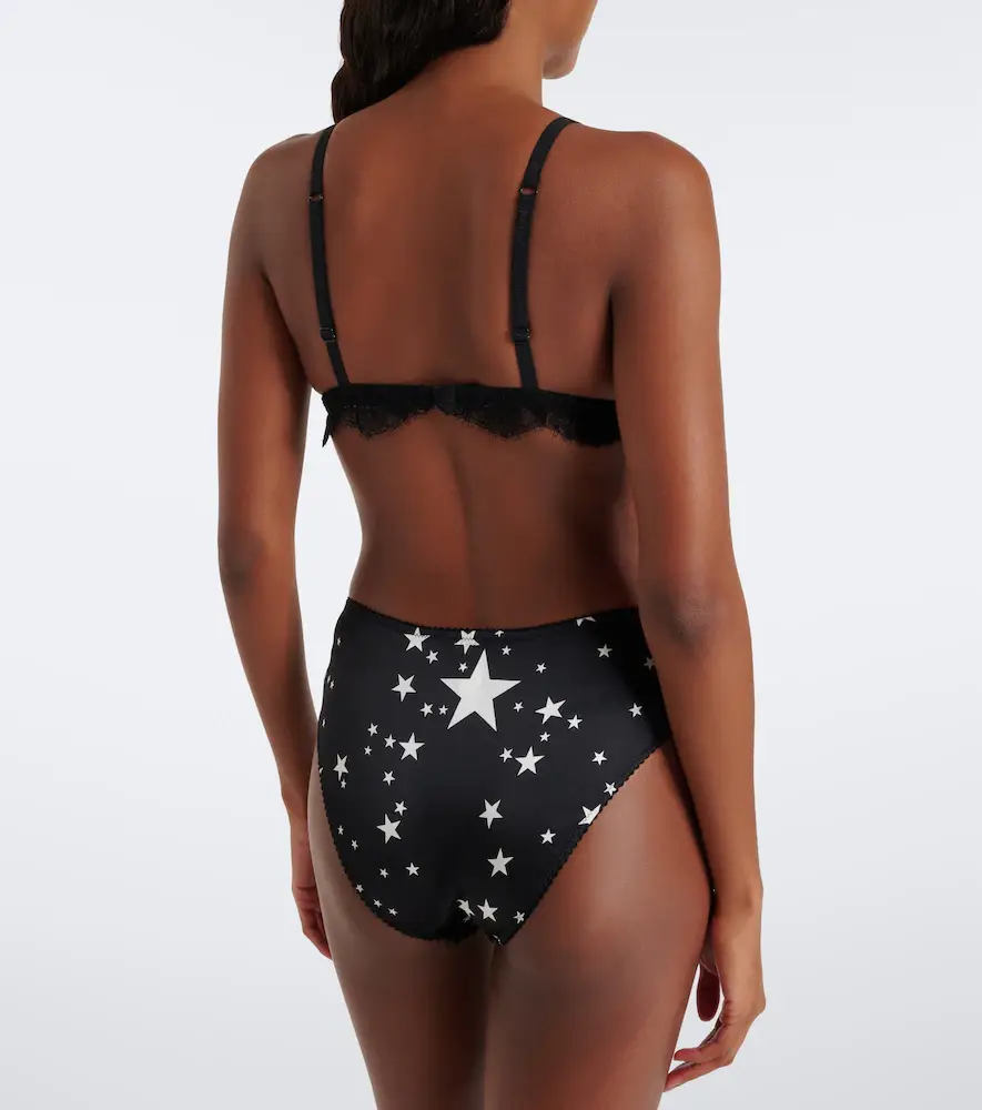 Dolce & Gabbana Lace-trimmed printed briefs | Thumbnail 3 Dolce & Gabbana Lace-trimmed printed briefs | Thumbnail 3