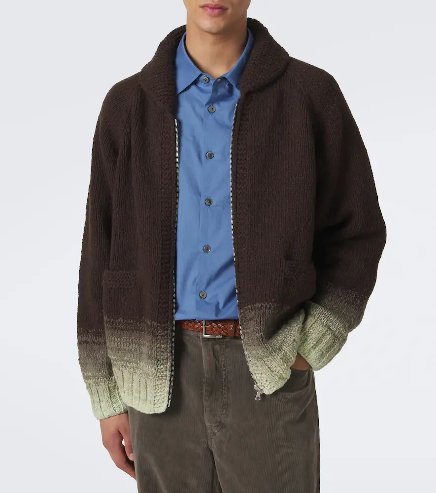 Auralee Ombré wool cardigan | Thumbnail 2