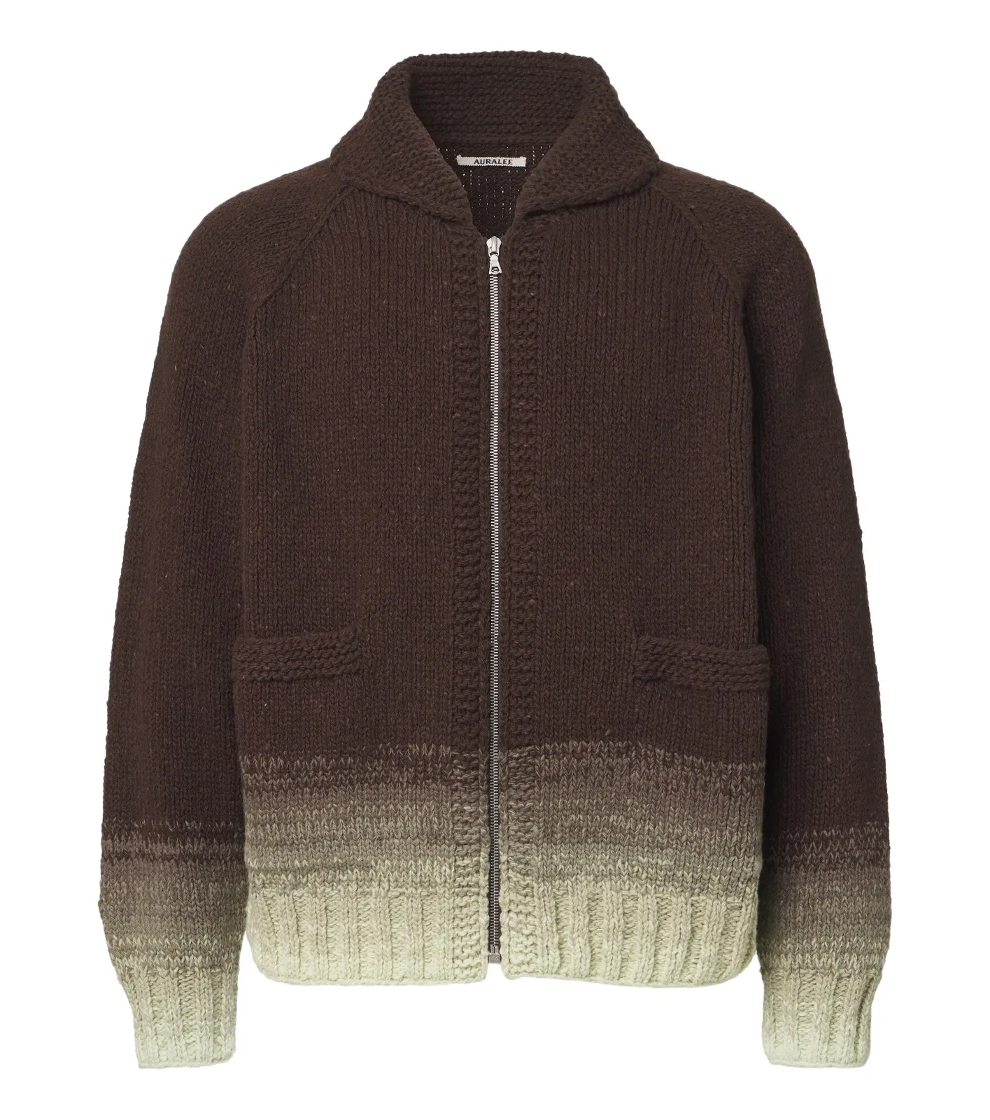 Auralee Ombré wool cardigan