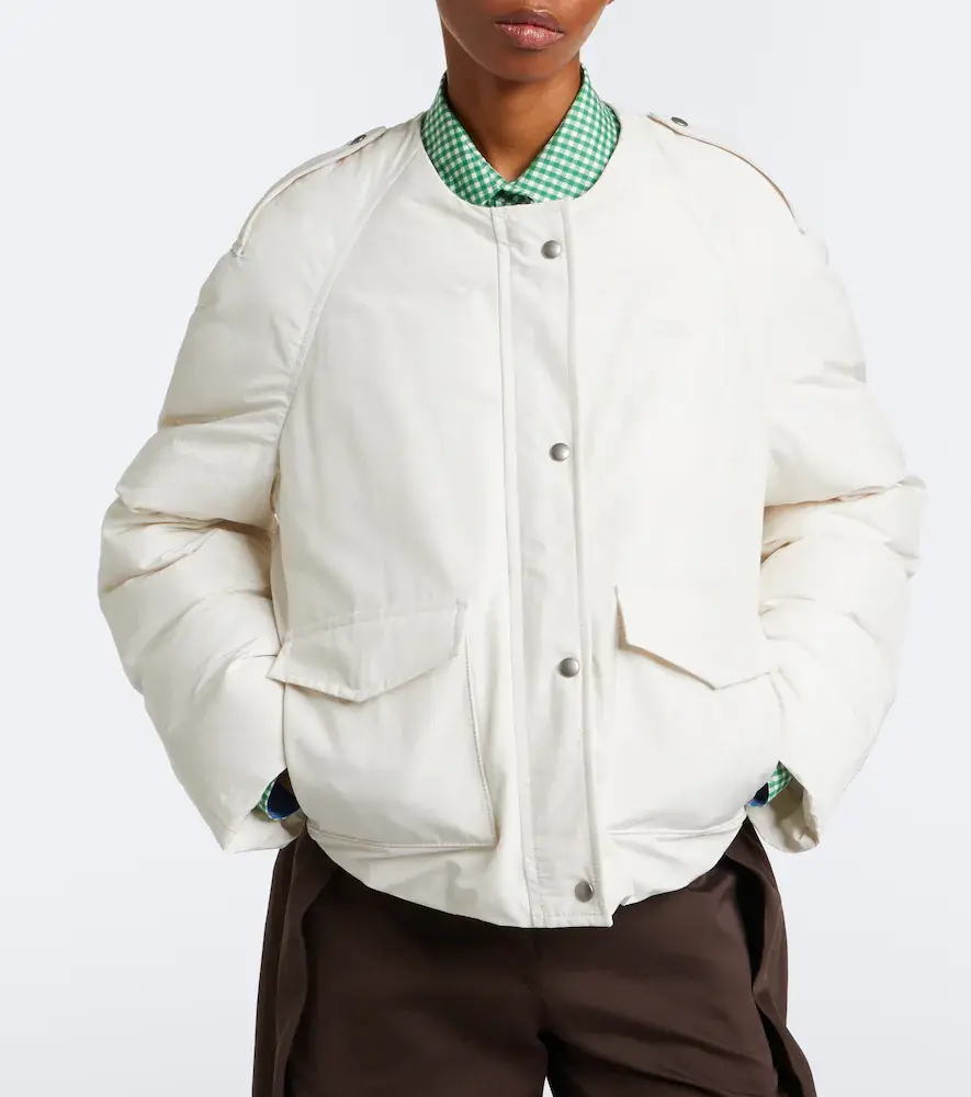 Loewe Shearling-trimmed cotton-blend blouson jacket | Thumbnail 3 Loewe Shearling-trimmed cotton-blend blouson jacket | Thumbnail 3