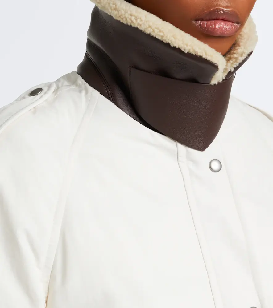 Loewe Shearling-trimmed cotton-blend blouson jacket | Thumbnail 6 Loewe Shearling-trimmed cotton-blend blouson jacket | Thumbnail 6