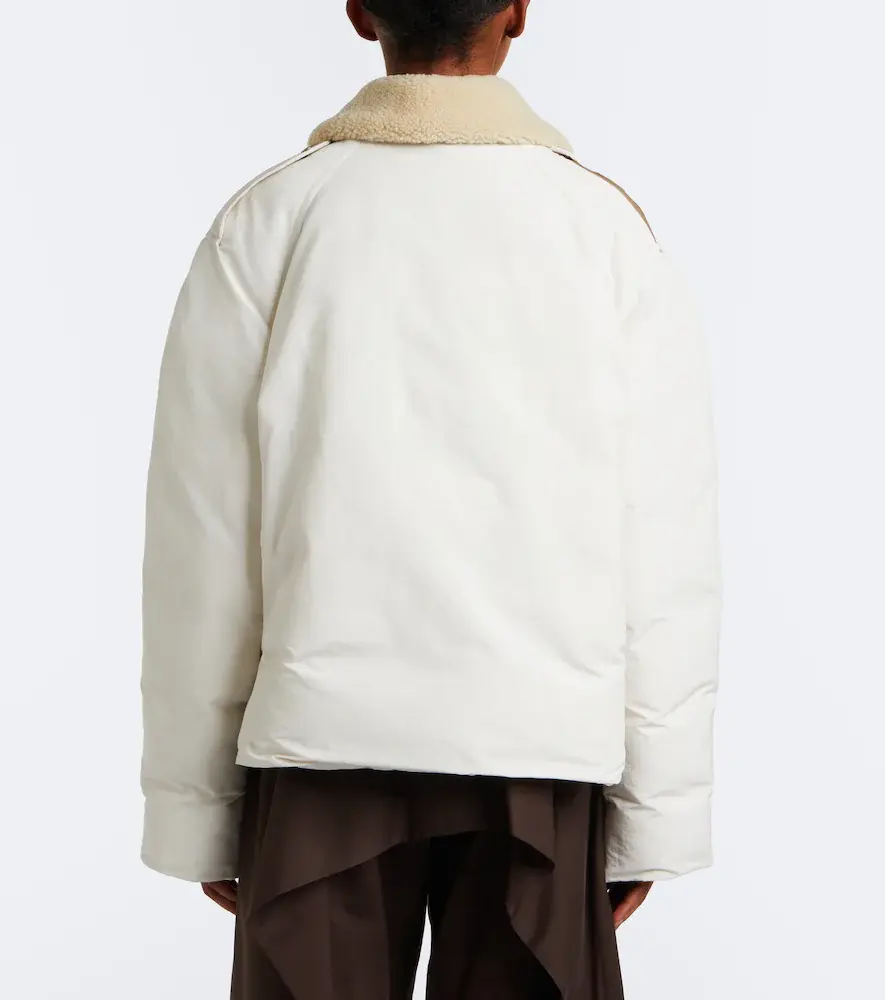 Loewe Shearling-trimmed cotton-blend blouson jacket | Thumbnail 7 Loewe Shearling-trimmed cotton-blend blouson jacket | Thumbnail 7