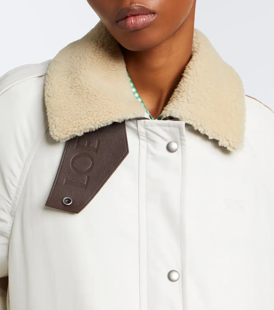 Loewe Shearling-trimmed cotton-blend blouson jacket | Thumbnail 8 Loewe Shearling-trimmed cotton-blend blouson jacket | Thumbnail 8