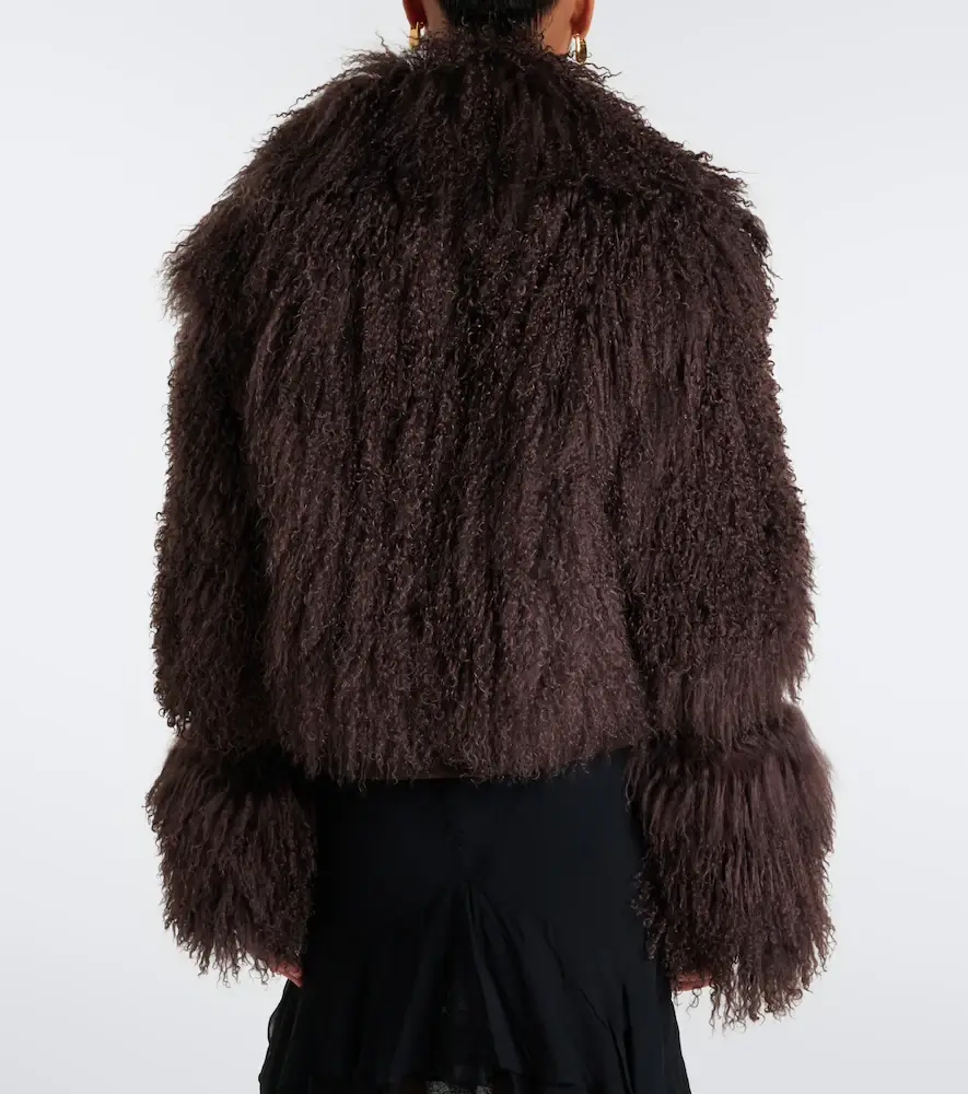 DE LA VALI Vespera suede-trimmed shearling jacket | Thumbnail 2