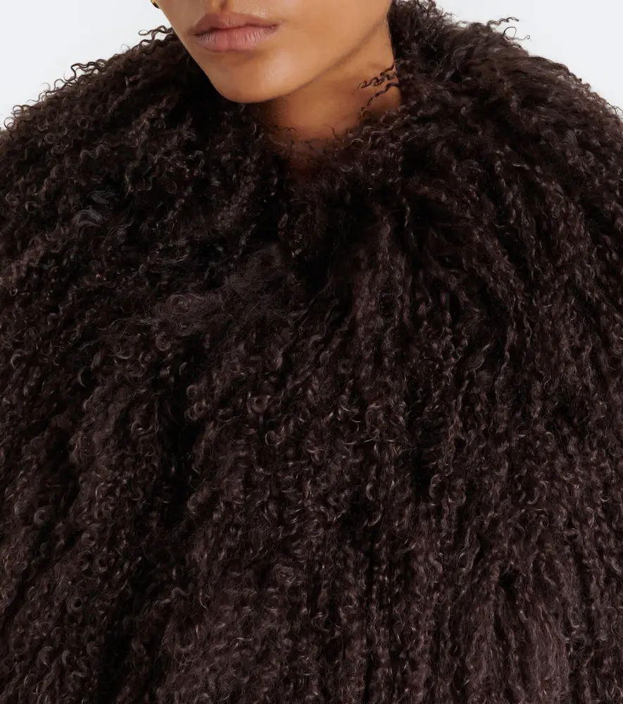 DE LA VALI Vespera suede-trimmed shearling jacket | Thumbnail 3