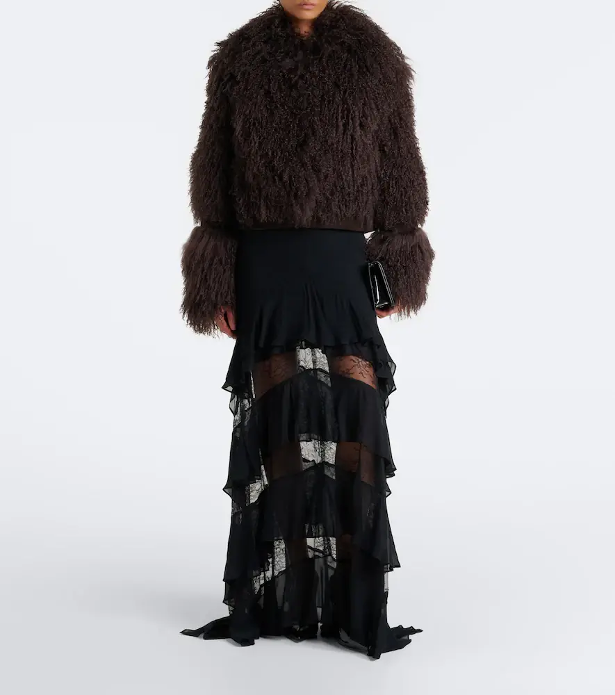 DE LA VALI Vespera suede-trimmed shearling jacket | Thumbnail 5