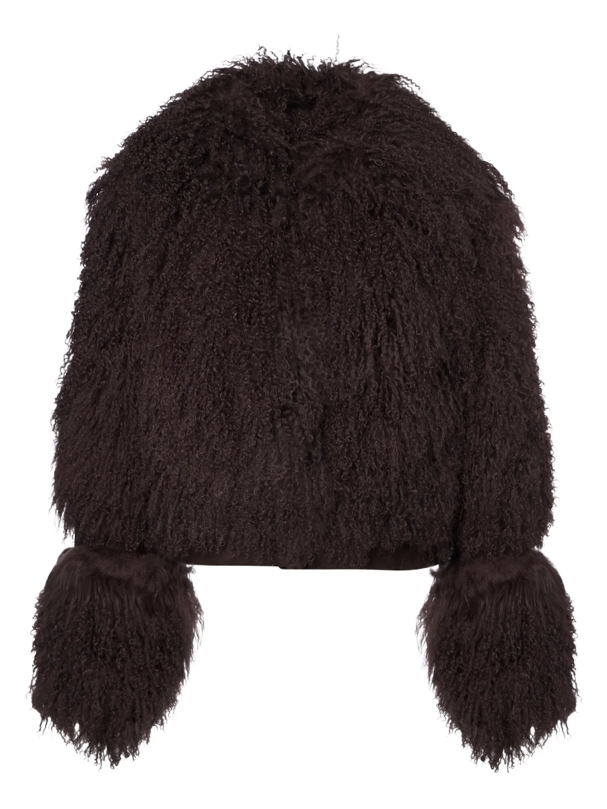 DE LA VALI Vespera suede-trimmed shearling jacket
