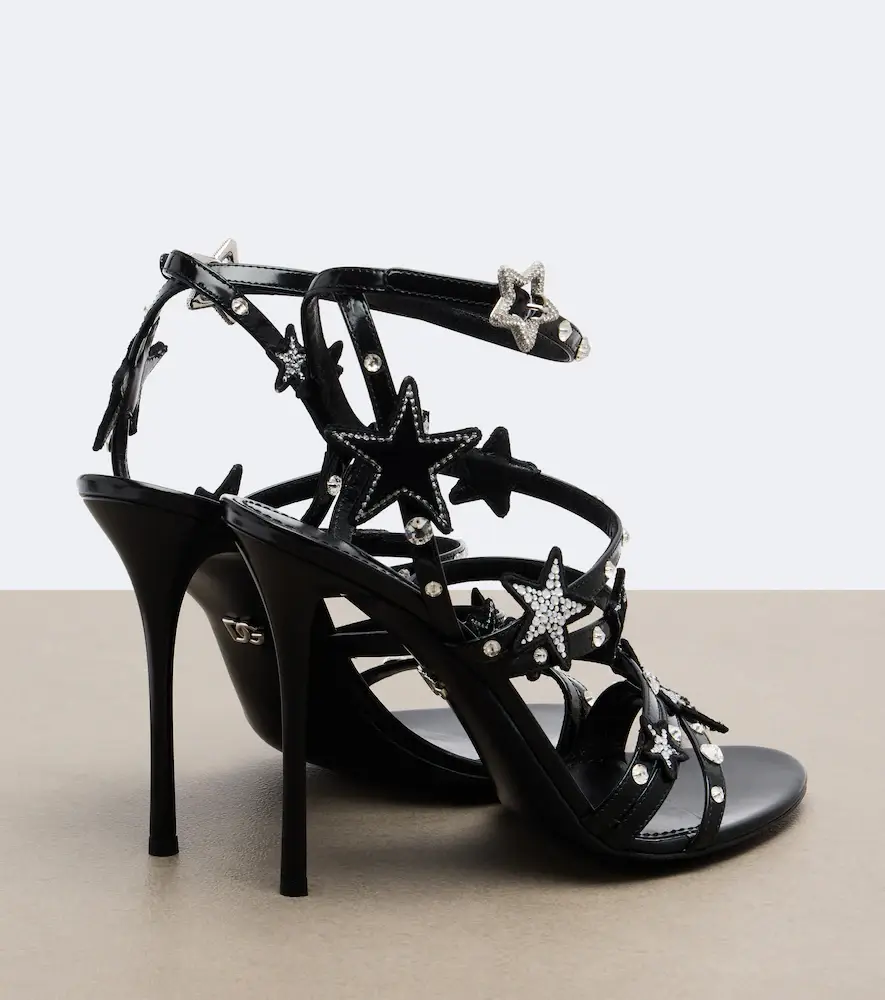 Dolce & Gabbana Embellished patent leather sandals | Thumbnail 3 Dolce & Gabbana Embellished patent leather sandals | Thumbnail 3