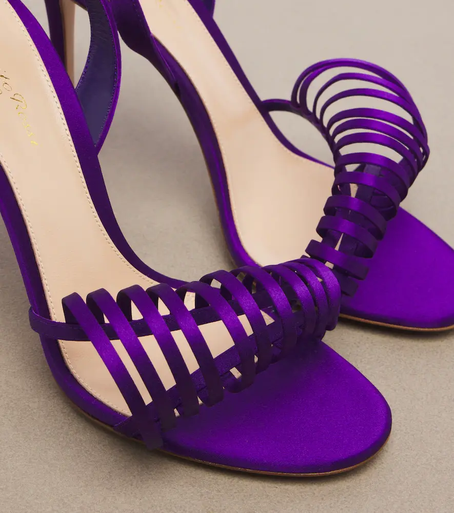 Gianvito Rossi Satin sandals | Thumbnail 3 Gianvito Rossi Satin sandals | Thumbnail 3