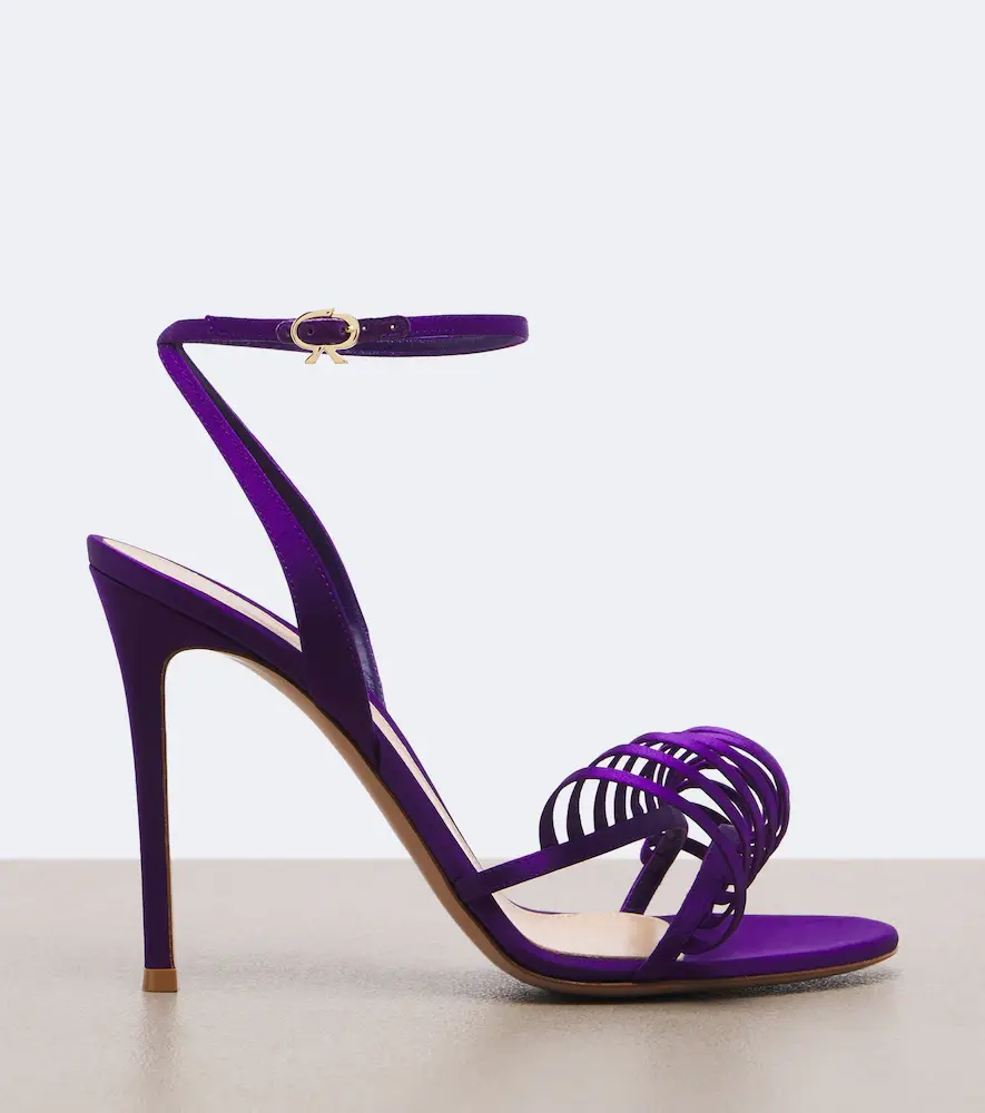 Gianvito Rossi Satin sandals | Thumbnail 4 Gianvito Rossi Satin sandals | Thumbnail 4
