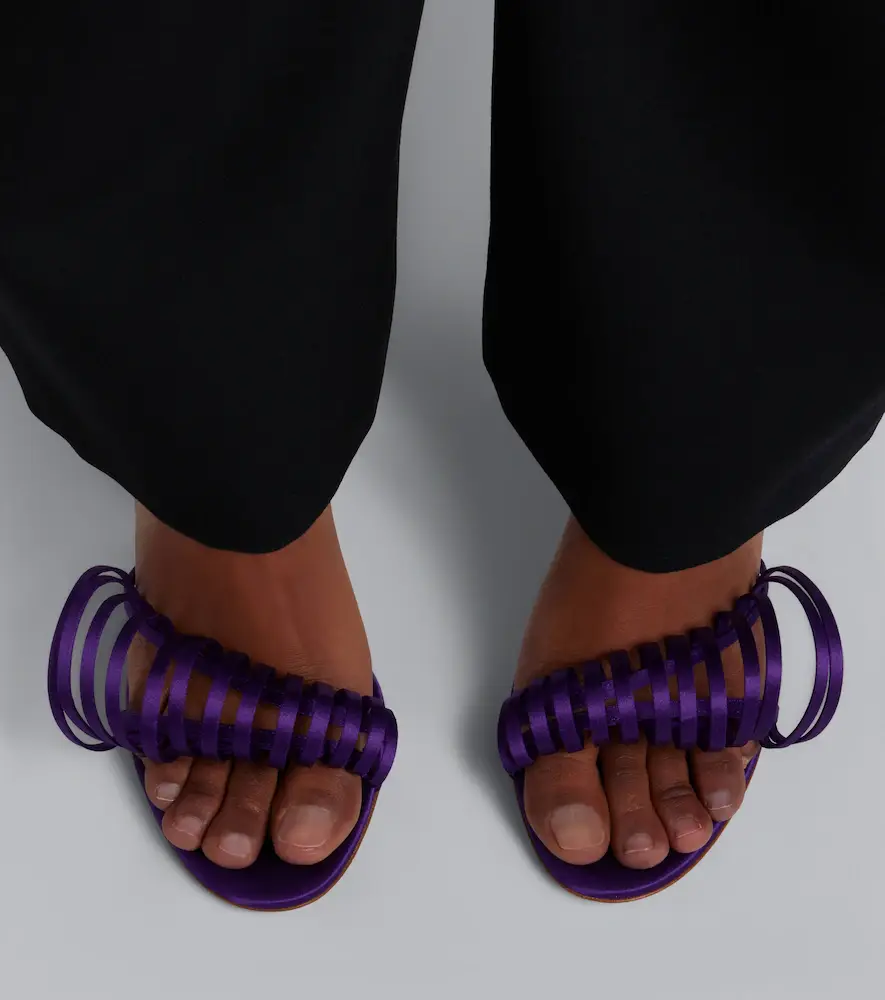 Gianvito Rossi Satin sandals | Thumbnail 5 Gianvito Rossi Satin sandals | Thumbnail 5