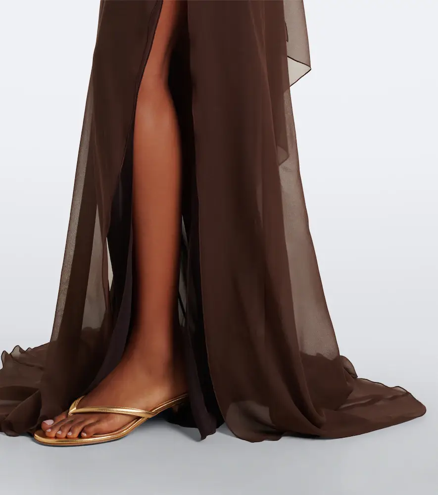 BLUMARINE Scarf-detail draped gown | Thumbnail 3 BLUMARINE Scarf-detail draped gown | Thumbnail 3