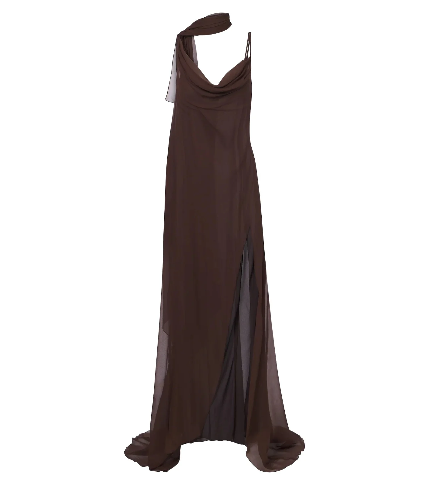 BLUMARINE Scarf-detail draped gown