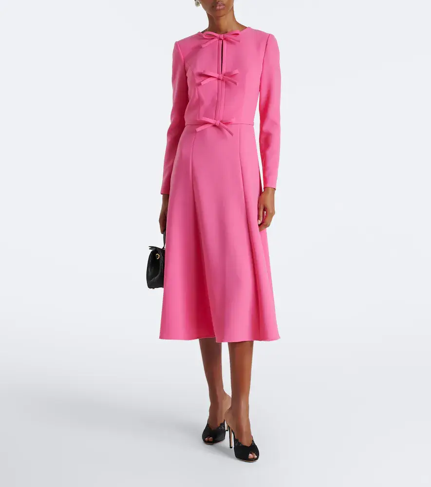Carolina Herrera Bow-detail crêpe midi dress | Thumbnail 3