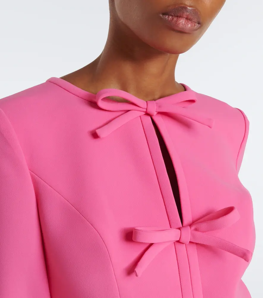 Carolina Herrera Bow-detail crêpe midi dress | Thumbnail 6