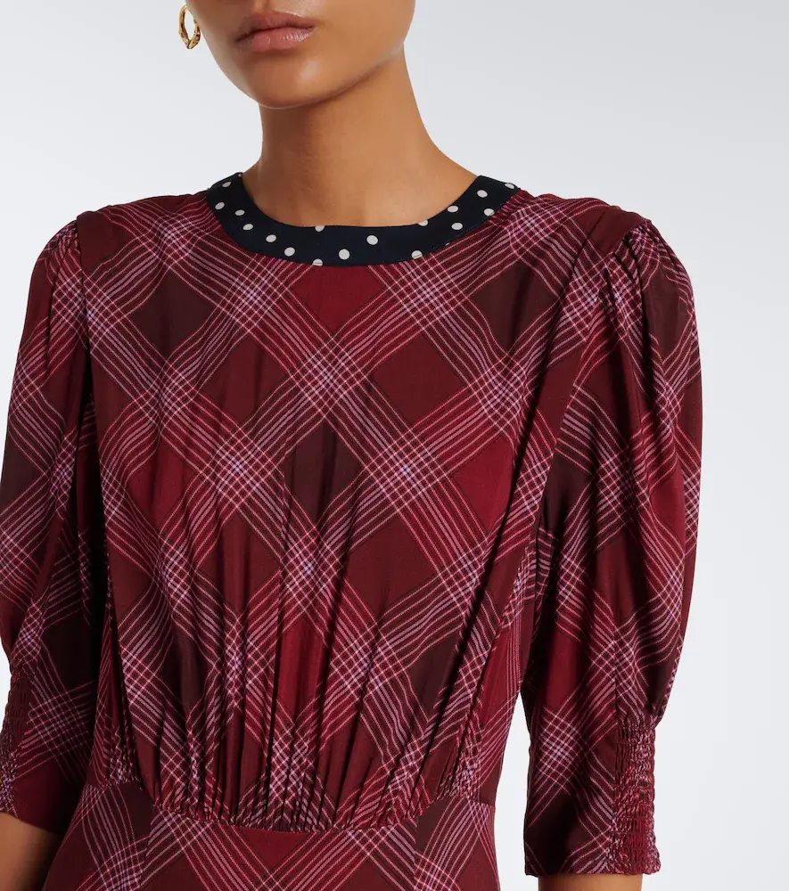 Rixo Meg plaid and polka-dot maxi dress | Thumbnail 2 Rixo Meg plaid and polka-dot maxi dress | Thumbnail 2