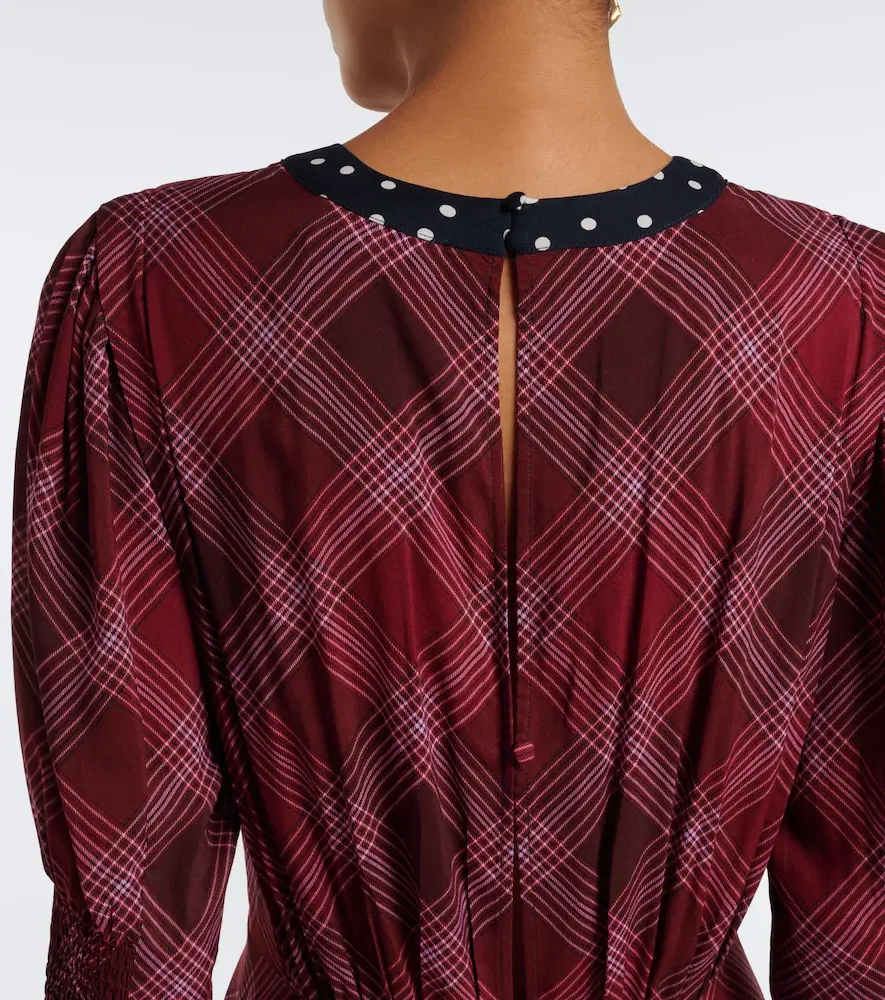 Rixo Meg plaid and polka-dot maxi dress | Thumbnail 4 Rixo Meg plaid and polka-dot maxi dress | Thumbnail 4