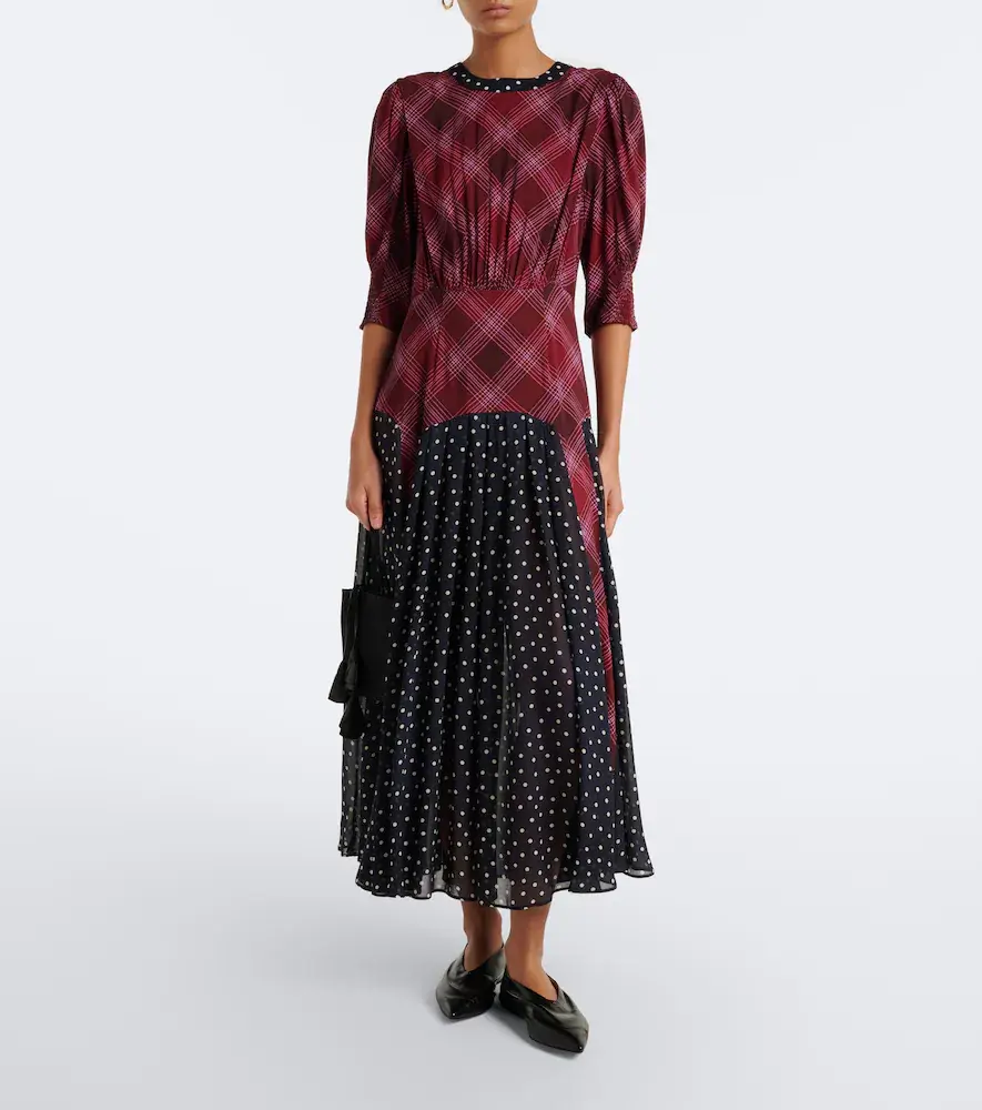 Rixo Meg plaid and polka-dot maxi dress | Thumbnail 5 Rixo Meg plaid and polka-dot maxi dress | Thumbnail 5