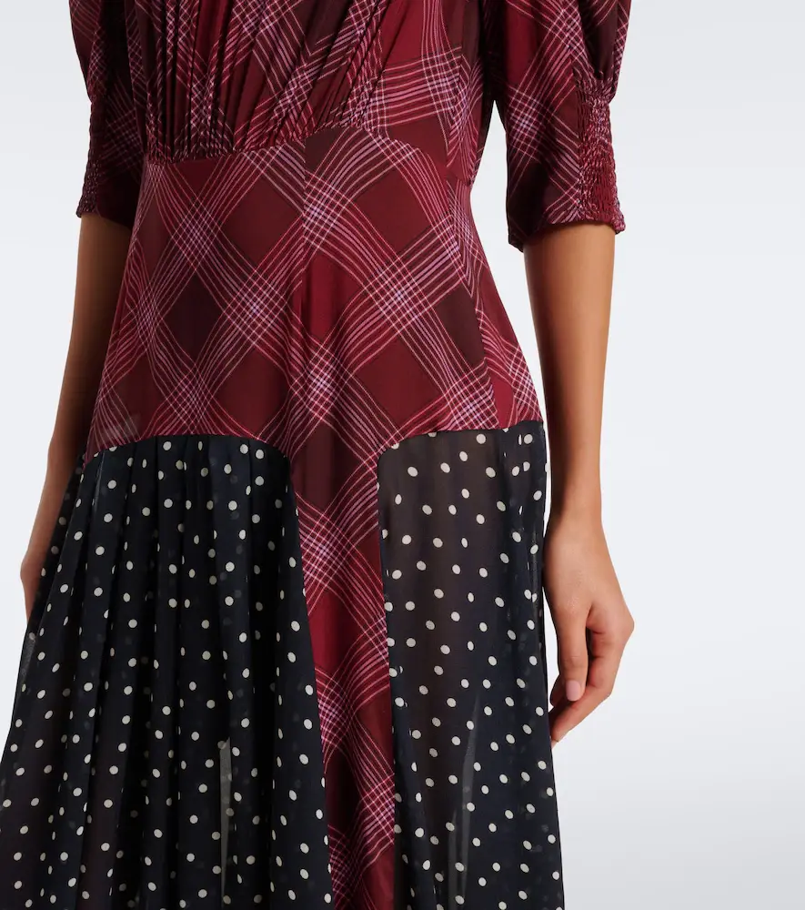Rixo Meg plaid and polka-dot maxi dress | Thumbnail 6 Rixo Meg plaid and polka-dot maxi dress | Thumbnail 6