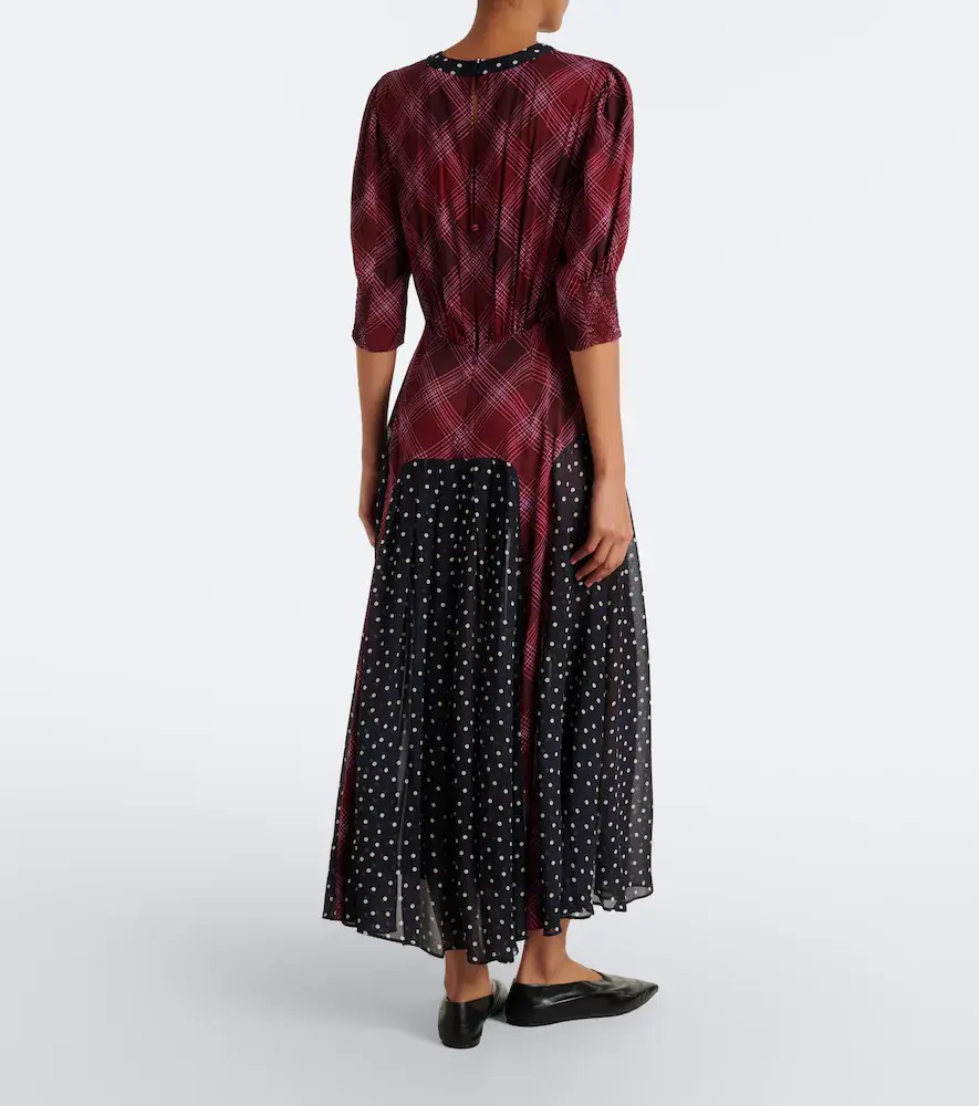 Rixo Meg plaid and polka-dot maxi dress | Thumbnail 7 Rixo Meg plaid and polka-dot maxi dress | Thumbnail 7