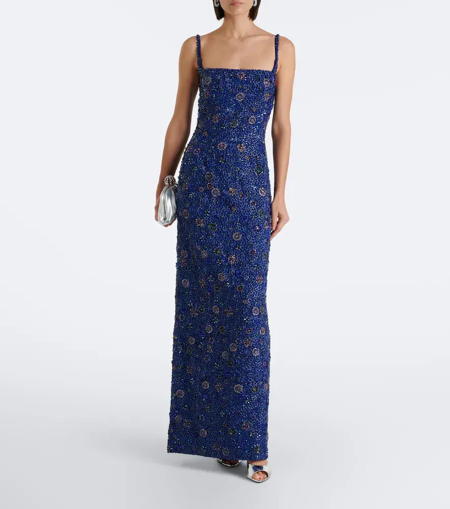 LA FUORI Là Fuori Crystal Midnight sequined silk gown | Thumbnail 2 LA FUORI Là Fuori Crystal Midnight sequined silk gown | Thumbnail 2