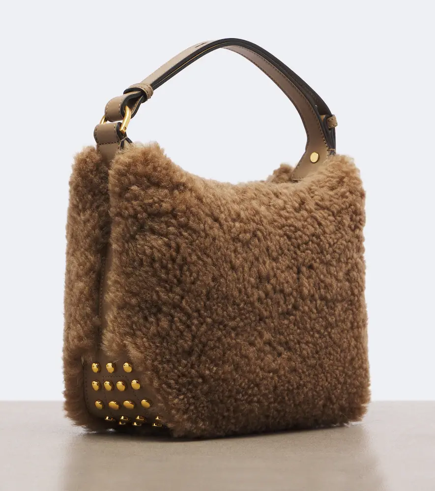 Tod's Metal Dots Mini shearling top-handle bag | Thumbnail 2 Tod's Metal Dots Mini shearling top-handle bag | Thumbnail 2